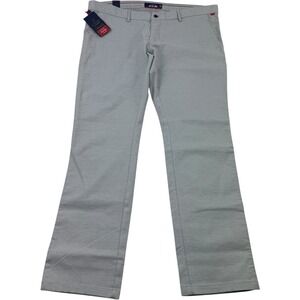 Atelier Gray Lino Lycra Slim Fit Flat Front Pants Men's Size 42x33 NWT